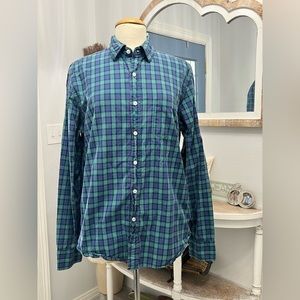 J. Crew Slim Fit Button Down Plaid‎ Shirt